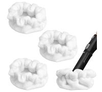 lasuroa 3pcs Petites Bonnets Triangulaires Compatibles avec Dupray Neat Nettoyeur Vapeur Accessoires, Réutilisables Lavables Tampons Serpillère Vapeur Double Couche Chiffons en Microfibre (Blanc)