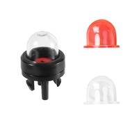lasuroa 3pcs Pompes d'Amorçage Carburateur Clipser 188-512-1 et Poire d'Amorçage, Petits Moteurs Poulan Echo Ryobi Homelite Bolens pour Husqvarna Craftsman Walbro Tronçonneuses(Transparentes+Rouges)