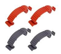 lasuroa 4pcs Boucle à Clip pour Couvercle Cylindre Supérieur, Clip de Boucle Protection PC Rouge de Remplacement pour Husqvarna 435 440E 445 450 450E 570 575 576 Tronçonneuse (Gris + Orange)