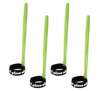 lasuroa 4pcs Sangles pour Gants de Ski, Laisse pour Gants de Ski en Polyester Sangles de Gants de Sport à Forte Élasticité avec Motif Accessoires de Ski pour Suspendre Les Gants(Vert)