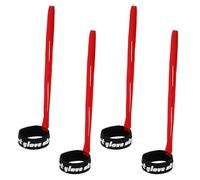 lasuroa 4pcs Sangles pour Gants de Ski, Laisse pour Gants de Ski en Polyester Sangles de Gants de Sport à Forte Élasticité avec Motif Accessoires de Ski pour Suspendre Les Gants(Rouge)