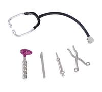 lasuroa 5pce Mini Stéthoscopes pour Maison Poupée, Accessoires Miniatures pour Scène d'Hôpital Maison Poupée Kit de Jeu Réaliste Jeu de Rôle Médecin Décoration Jouets Miniatures