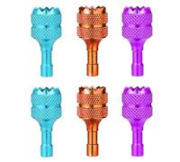 lasuroa 6pcs Joystick Drone, Mini Joystick Replacement de Drone Compatibles avec Les Accessoires de Contrôleur Intelligent DJI Mini 3 Pro DJI RC(Bleu Clair Violet Orange)