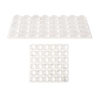 lasuroa 76 Autocollants de Clavier Surélevés pour Ongles Longs, Autocollants Clavier Haute Transparence de Forme Carrée et Ronde pour Claviers et Souris d'Ordinateurs Portables