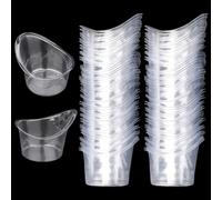 lasuroa 80pcs 5ml Coupelles Lavage Oculaire à Usage Unique, Outils Nettoyage Bain & Rinçage Yeux en Plastique Coupelles Mesure Portables Kit Nettoyage Yeux pour Rincer Poussière Irritants