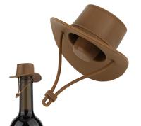 lasuroa Bouchon de Bouteille de Vin, Bouchon à Vin en Silicone en Forme Chapeau Cowboy pour Conserver la Fraîcheur Du Rouge Accessoires pour Boire