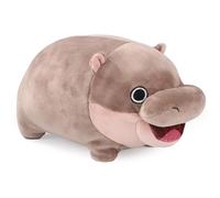 lasuroa Jouet Hippopotame Pygmée, 22x12cm Peluche Hippopotame Pygmée en Coton PP Mignon Animaux en Peluche pour Décoration Intérieure Cadeau d'anniversaire Cadeau de Vacances