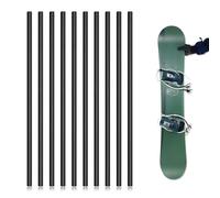 lasuroa Kit Réparation Ski Ptex 10pcs, Bâtons de Entretien Ski Ptex 6mm Kit de Entretien des Skis Réparation de Snowboard Outils pour Entretien de Ski pour Protéger Le Ski et Le Snowboard(Noir)
