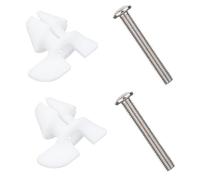 lasuroa Lot de 2 Vis et Boulons pour Abattant WC Kit de Remplacement, Antidérapant Quincaillerie Toilettes Fixations Abattant Compatible avec Kohler 1133024 Pièces Détachées pour Abattants WC