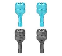 lasuroa Lot de 4 joysticks de drone, mini manettes de drone - Boutons de commande à distance compatibles avec DJI Mini 3 Pro DJI RC Smart Controller (bleu clair et bleu)
