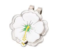 lasuroa Marqueur Balle Golf Magnétique avec Pince à Chapeau, Ipomée Golf Ball Marker Ensemble Pinces à Chapeau Forme Fleur Accessoires Sac Balles Cadeau pour Golfeurs Femmes Hommes