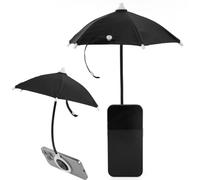 lasuroa Parapluie Magnétique pour Téléphone, Protection Solaire Antireflet Mini Pare-Soleil Universel Pliable pour iPhone (Noir)