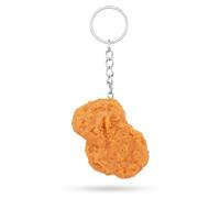 lasuroa Porte-clés réaliste en forme de pépites de poulet, porte-clés créatif imitation nourriture amusant, mignon, pépite de poulet frit, pour valise, sac à main, clés, accessoires, Comme sur