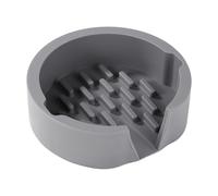 lasuroa Porte-Éponge Cuisine Compatible avec Scrub Daddy Éponge, 13,5x13x4cm Porte-Éponge en Silicone Plateau Eponge Evier Cuisine Porte Savon Auto-Drainant(Gris)