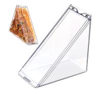 lasuroa Récipient à Sandwich Triangulaire, Boîtes à Cales Lavables et Réutilisables Récipients à Sandwich Boîte à Sandwich pour Adulte Enfant Déjeuner Petit-Déjeuner Dîner