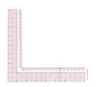 lasuroa Règle Équerre en L pour Couture, 90 Degrés Transparente Plastique Tailleur Outils Mesure Couture Règle Angle Droit pour Tissu Modélisme et Matelassage Bricolage Usage Professionnel