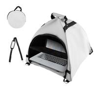 lasuroa Tente Ordinateur Portable, Pare Soleil et Écran de Confidentialité Pliable Accessoires Étanches pour Ordinateur Portable pour Le Travail en Extérieur et Les Voyages