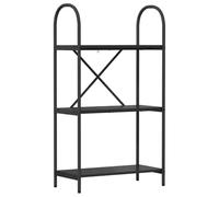 LASWWQMRF Bibliothèque à 3 compartiments - 60 x 30 x 109 cm - Aspect chêne | Construction solide pour chambre à coucher et couloir, concept d'espace ouvert offre des étagères pratiques pour les