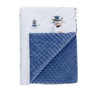 LAT Couverture Bébé Hiver avec Minky 75x100 cm, Couverture Bebe Naissance Couverture Enfant Maternelle Couverture Enveloppante Bébé (Château)
