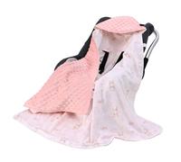 LAT Couverture Enveloppante Siège Bébé 90x90 cm - Nid d'ange pour Nouveau-Né Poussette Siège Auto (Lapin)