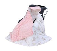 LAT Couverture Enveloppante Siège Bébé Hiver 90x90 cm - Nid d'ange pour Nouveau-Né Poussette Siège Auto (Lapin-B)