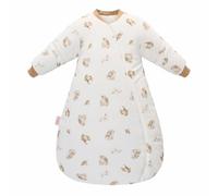 LAT Gigoteuse Bébé Hiver 3.5 TOG, Turbulette en Coton avec Manches Amovibles et Double Fermeture Éclair, Nid d'ange pour Nouveau-né