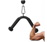 Lat Pulldown Attelage - 27 x 20 cm Exercice Triceps à Poignée Rembourrée avec Poignée d'entraînement des bras, Renforcement des épaules pour la salle de gym, le garage, les portes pour les portes, les