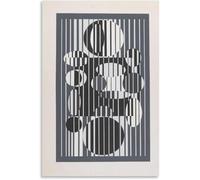 LATAFA Affiche de Victor Vasarely Impression sur toile de Victor Vasarely Peinture de Victor Vasarely pour décoration d'intérieur 50 x 70 cm x 1 sans cadre