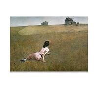 LATAFA Andrew Wyeth Affiche Andrew Wyeth Imprime Andrew Wyeth Toile Peinture rétro Paysage Wall Art Andrew Wyeth Photos pour la décoration d’intérieur 60x80cm sans Cadre