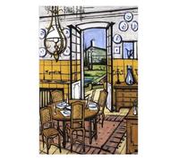 LATAFA Bernard Buffet Affiches Bernard Buffet Wall Art Bernard Buffet Estampes《La Baume》Peinture sur Toile Images Modernes pour la décoration Murale de la Maison 50x70cm sans Cadre