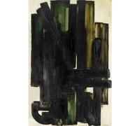LATAFA Célèbre Pierre Soulages Affiche Et Impressions Esthétique Graffiti Toile Art Mural Pierre Soulages Peinture Moderne Décoration Intérieure Photos 50x70cm sans Cadre