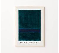 LATAFA Mark Rothko Affiche et Imprime Bleu Et Vert Art Mur Mark Rothko Toile Peinture Mark Rothko Photos Salon Moderne Décor 40x60cmx1 sans Cadre