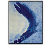 LATAFA Yves Klein Affiche Et Estampes Graffiti Bleu Classique Art Mural Yves Klein Peinture sur Toile Yves Klein Photos pour La Décoration Murale 50x70cmx1 sans Cadre
