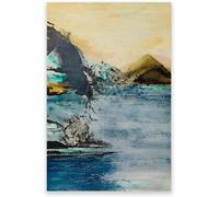 LATAFA Zao WOU Ki Affiche Et Impressions Mode Aquarelle Toile Art Mur Zao WOU Ki Peinture Zao WOU Ki Photos pour Salon Mur Décor 40x60cm Pas De Cadre