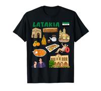 Latakia Syrie Coastal Heritage Art Travel Design T-Shirt
