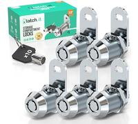 LATCH.IT Verrous de rangement pour camping-car de 2,2 cm | Lot de 5 verrous de compartiment pour camping-car | Serrure à came utilitaire | Serrures 100% métalliques pour porte de rangement sur