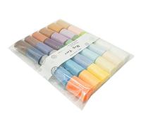 Latch Lot de 30 pelotes de laine pré-découpées pour tapisserie, tapis noué, maki