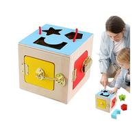 Latches Box Toy | Wooden Practical Life Skills Toys - Creative Learning Education Educational Toy for Learning Fine Motor Skills