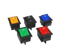 Latching Rocker Switch Power Switch I/O 4 Pins with Light 16A 250VAC 20A 125VAC KCD4 NWPNLXEA(Green)
