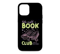 Late Night Book Club Bookish Reading Roman Library Cafe Art Coque pour iPhone 12/12 Pro