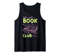 Late Night Book Club Bookish Reading Roman Library Cafe Art Débardeur