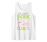 Late Night Book Club Bookworm Reading Just One More Chapter Débardeur