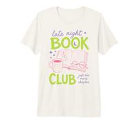 Late Night Book Club Bookworm Reading Just One More Chapter T-Shirt Haut de Gamme