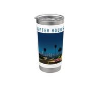 Late Night City Pop Drive Retro 80s Aesthetic Gobelet isotherme en acier inoxydable double paroi