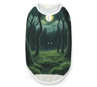 Late Night Forest Chemise pour chien et chat de petite et moyenne taille, tissu doux extensible et protection UV, vêtements toutes saisons pour la promenade