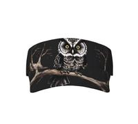 Late Night Owl Casquette de protection solaire pour adulte Protection UV UPF 50 élégante et polyvalente Réglable Unisexe Noir