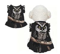Late Night Owl L Vêtements pour petits chiens - Tenue d'été mignonne pour chiot, doux et respirant