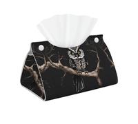 Late Night Owl Long sac à mouchoirs en cuir double face imperméable et durable