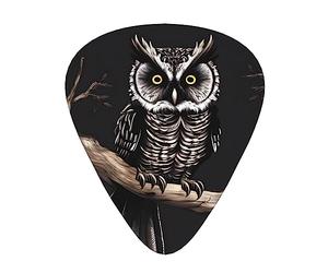 Late Night Owl Lot de 12 médiators pour guitare acoustique, électrique et ukulélé. Taille unique