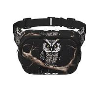 Late Night Owl Sac banane réglable Grand sac banane de voyage Unisexe